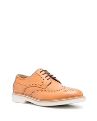 Chaussures brogues en cuir marron clair Brunello Cucinelli