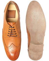 Chaussures brogues en cuir marron clair Asos