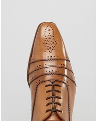 Chaussures brogues en cuir marron clair Jeffery West