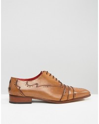 Chaussures brogues en cuir marron clair Jeffery West