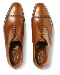 Chaussures brogues en cuir marron clair