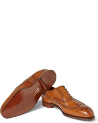 Chaussures brogues en cuir marron clair