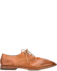 Chaussures brogues en cuir marron clair Marsèll