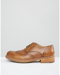 Chaussures brogues en cuir marron clair Ben Sherman