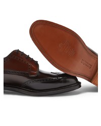 Chaussures brogues en cuir marron foncé Church's