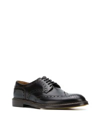 Chaussures brogues en cuir marron foncé Doucal's