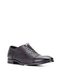 Chaussures brogues en cuir marron foncé Henderson Baracco