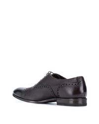 Chaussures brogues en cuir marron foncé Henderson Baracco