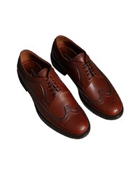 Chaussures brogues en cuir marron foncé Burberry