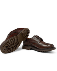 Chaussures brogues en cuir marron foncé Church's