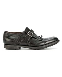 Chaussures brogues en cuir marron foncé Church's