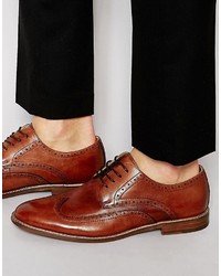 Chaussures brogues en cuir marron Aldo