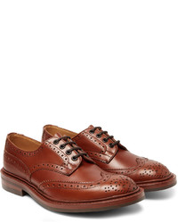 Chaussures brogues en cuir marron Tricker's