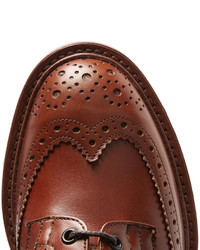 Chaussures brogues en cuir marron Tricker's