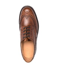 Chaussures brogues en cuir marron Church's