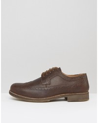 Chaussures brogues en cuir marron Red Tape