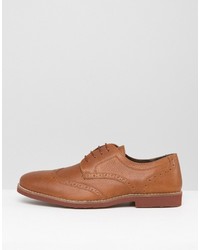 Chaussures brogues en cuir marron Red Tape