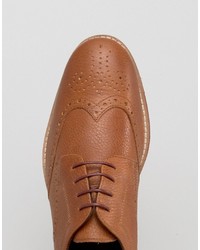 Chaussures brogues en cuir marron Red Tape