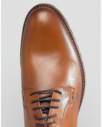 Chaussures brogues en cuir marron Dune