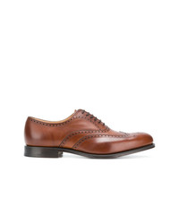 Chaussures brogues en cuir marron Church's