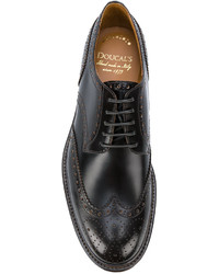 Chaussures brogues en cuir marron Doucal's