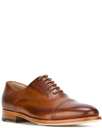 Chaussures brogues en cuir marron Paul Smith