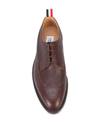 Chaussures brogues en cuir marron Thom Browne