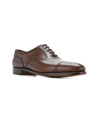 Chaussures brogues en cuir marron Crockett Jones