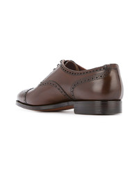 Chaussures brogues en cuir marron Crockett Jones