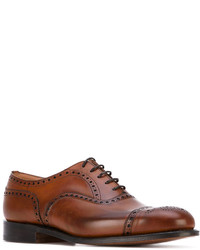 Chaussures brogues en cuir marron Church's