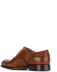 Chaussures brogues en cuir marron Church's