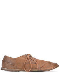 Chaussures brogues en cuir marron Marsèll