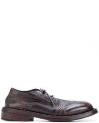Chaussures brogues en cuir marron Marsèll