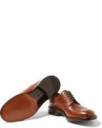 Chaussures brogues en cuir marron