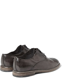 Chaussures brogues en cuir marron Dolce & Gabbana