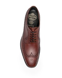 Chaussures brogues en cuir marron Church's