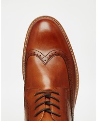 Chaussures brogues en cuir marron Aldo