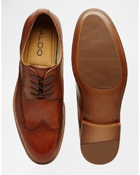 Chaussures brogues en cuir marron Aldo