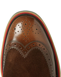 Chaussures brogues en cuir marron Paul Smith
