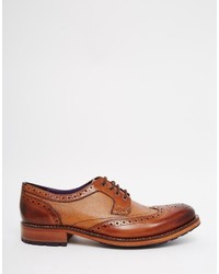 Chaussures brogues en cuir marron Ted Baker