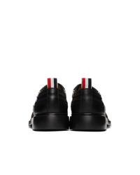 Chaussures brogues en cuir noires et blanches Thom Browne
