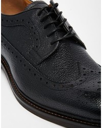 Chaussures brogues en cuir noires Aldo