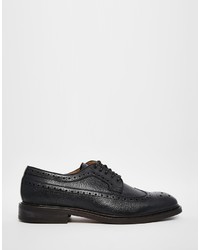 Chaussures brogues en cuir noires Aldo