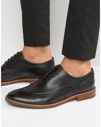 Chaussures brogues en cuir noires Aldo