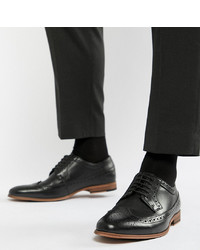 Chaussures brogues en cuir noires ASOS DESIGN