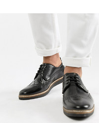 Chaussures brogues en cuir noires ASOS DESIGN