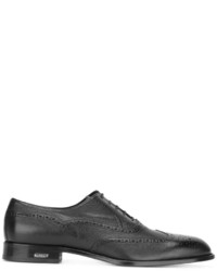 Chaussures brogues en cuir noires Baldinini