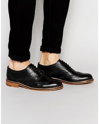 Chaussures brogues en cuir noires Ben Sherman