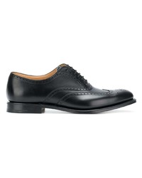 Chaussures brogues en cuir noires Church's