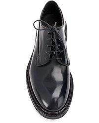 Chaussures brogues en cuir noires Premiata